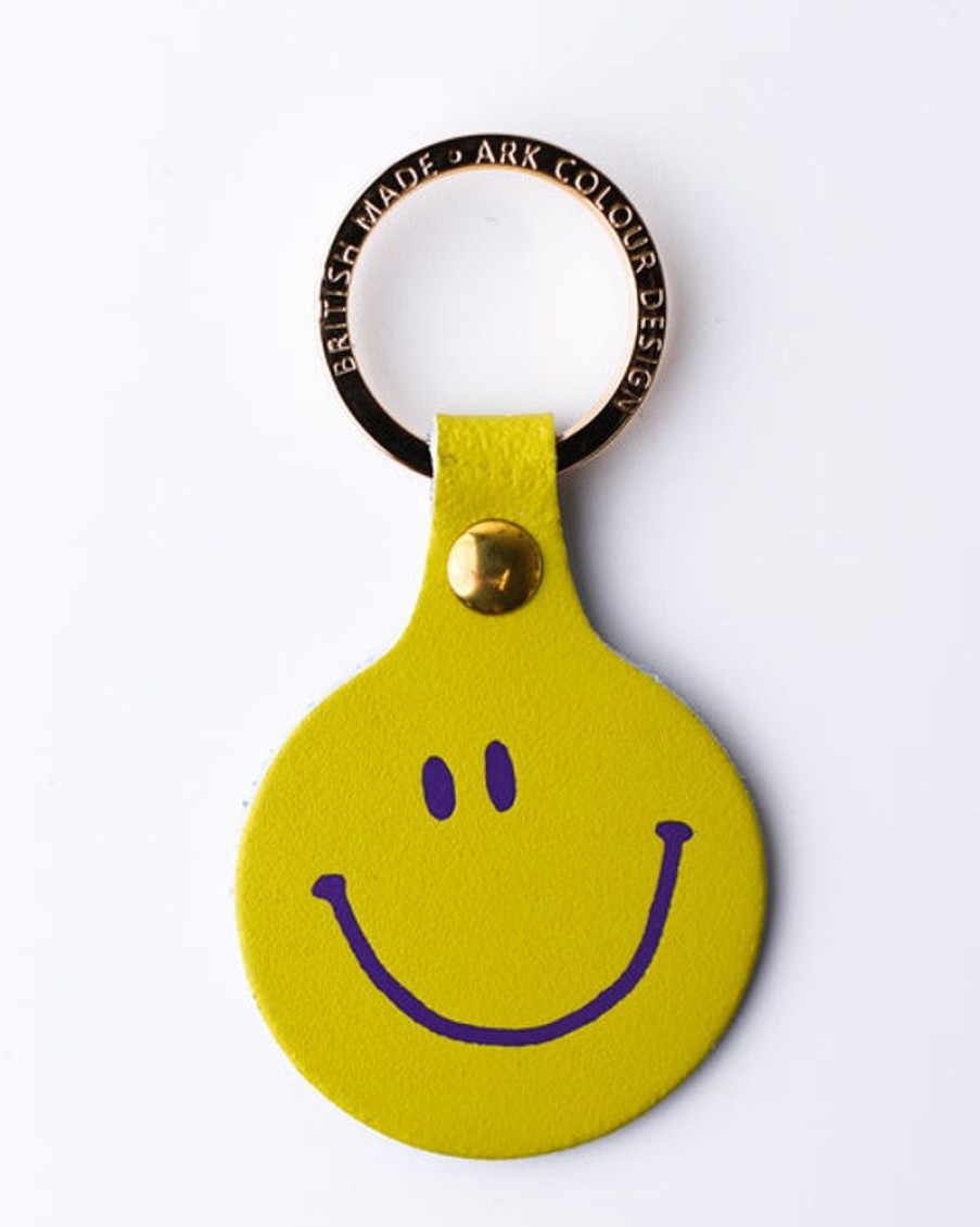 Accessories & Clothing Ark | Ark - Feeling Lush Smiley Face Fob- Acid Green