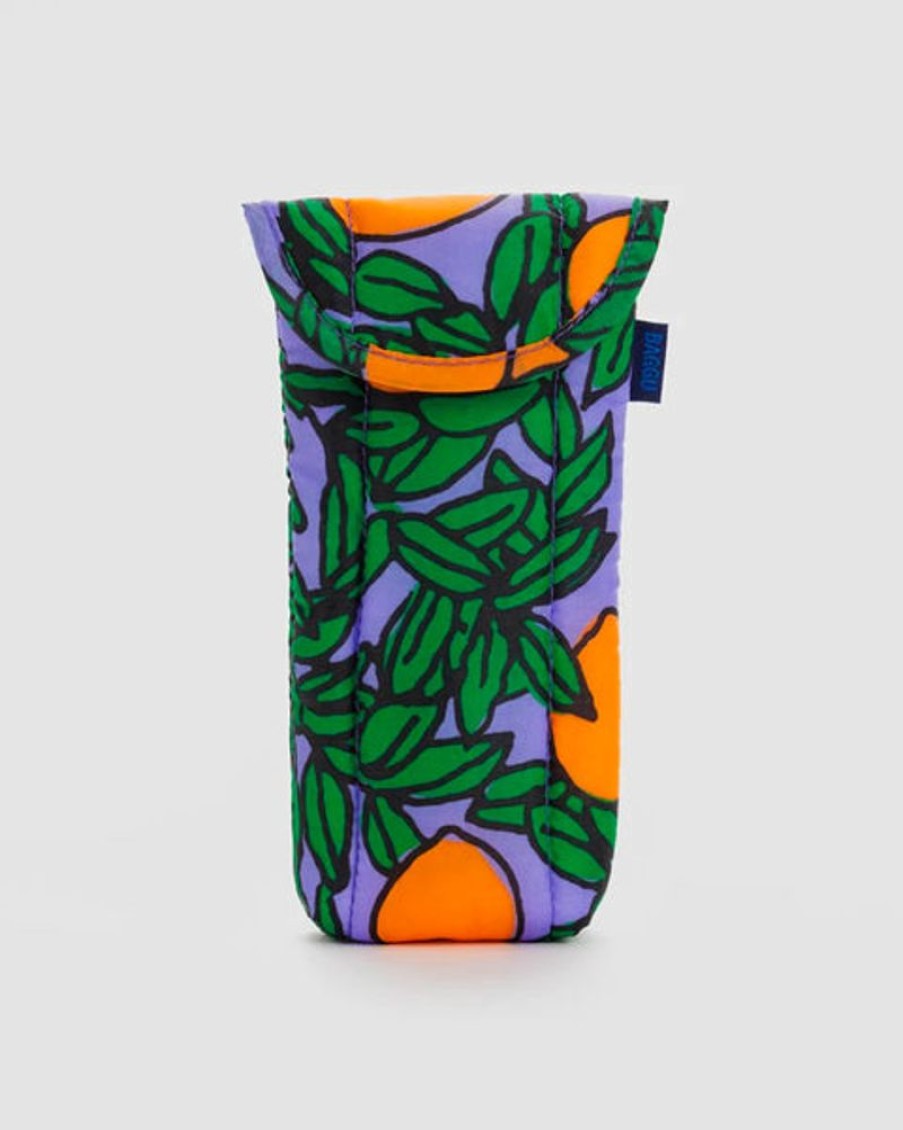 Accessories & Clothing Baggu | Baggu - Puffy Glasses Sleeve - Orange Tree Periwinkle