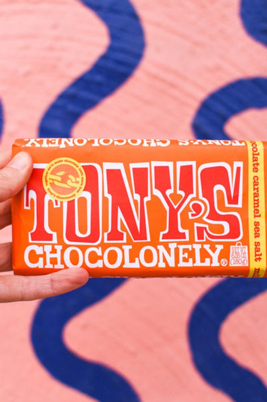 Food Tony's Chocolonely | Tony'S Chocolonely - Milk Caramel Sea Salt 32%