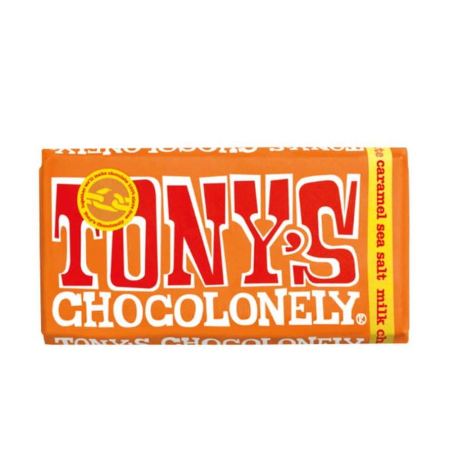 Food Tony's Chocolonely | Tony'S Chocolonely - Milk Caramel Sea Salt 32%