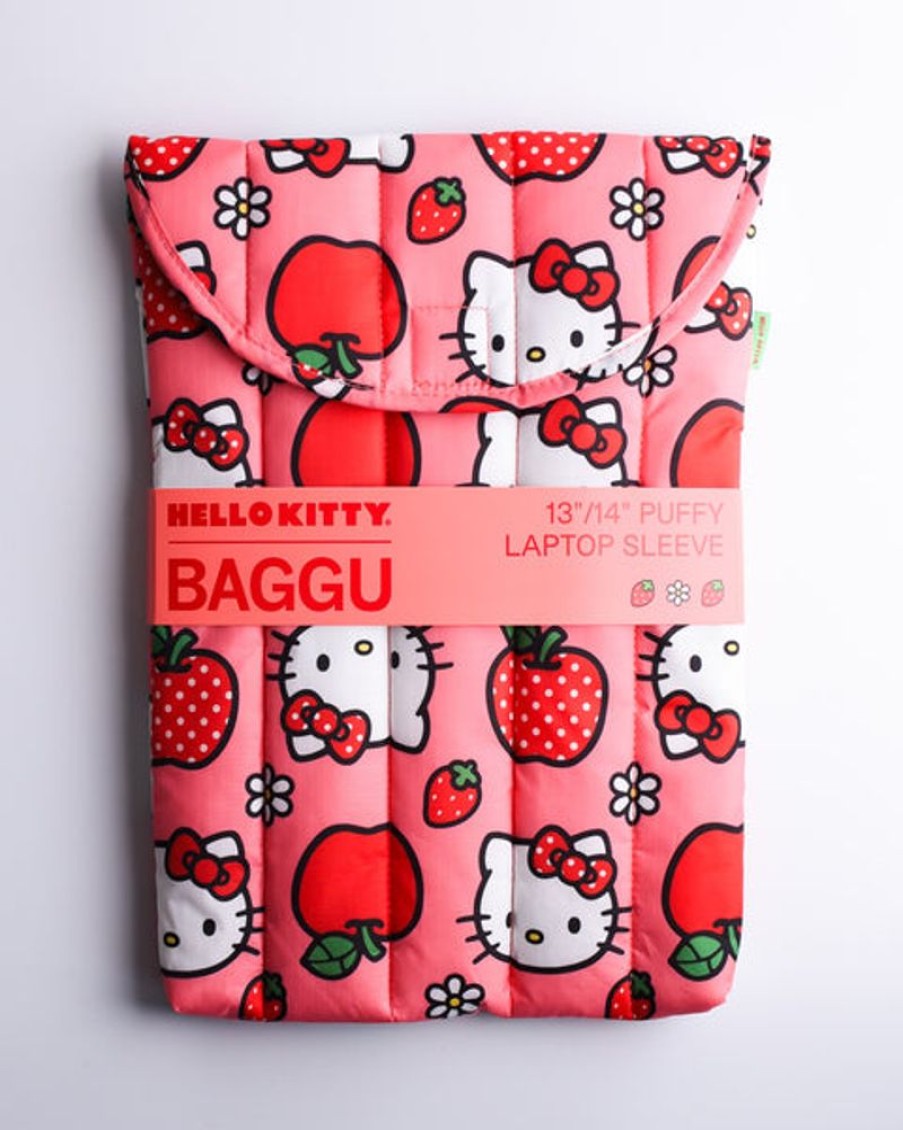 Accessories & Clothing Baggu | Baggu - Puffy Laptop Sleeve - 13/14 Inch - Hello Kitty Apple