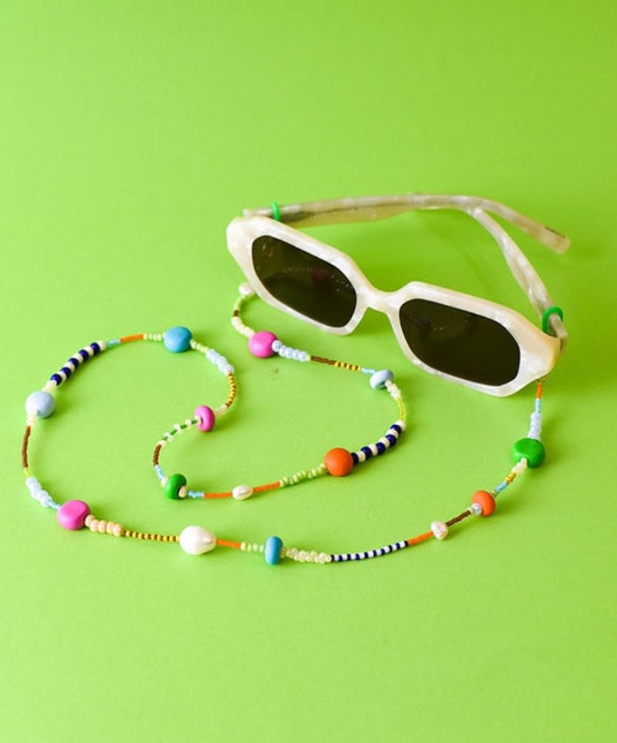 Accessories & Clothing Emily Green | Emily Green - Raspberry And Lime Beaded Eyewear Chain