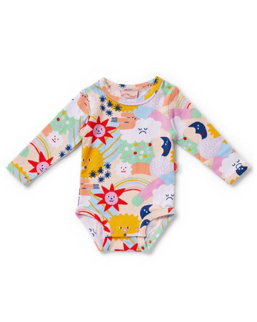 Kids & Babies Halcyon nights | Halcyon Nights - We Live In The Sky Long Sleeve Bodysuit