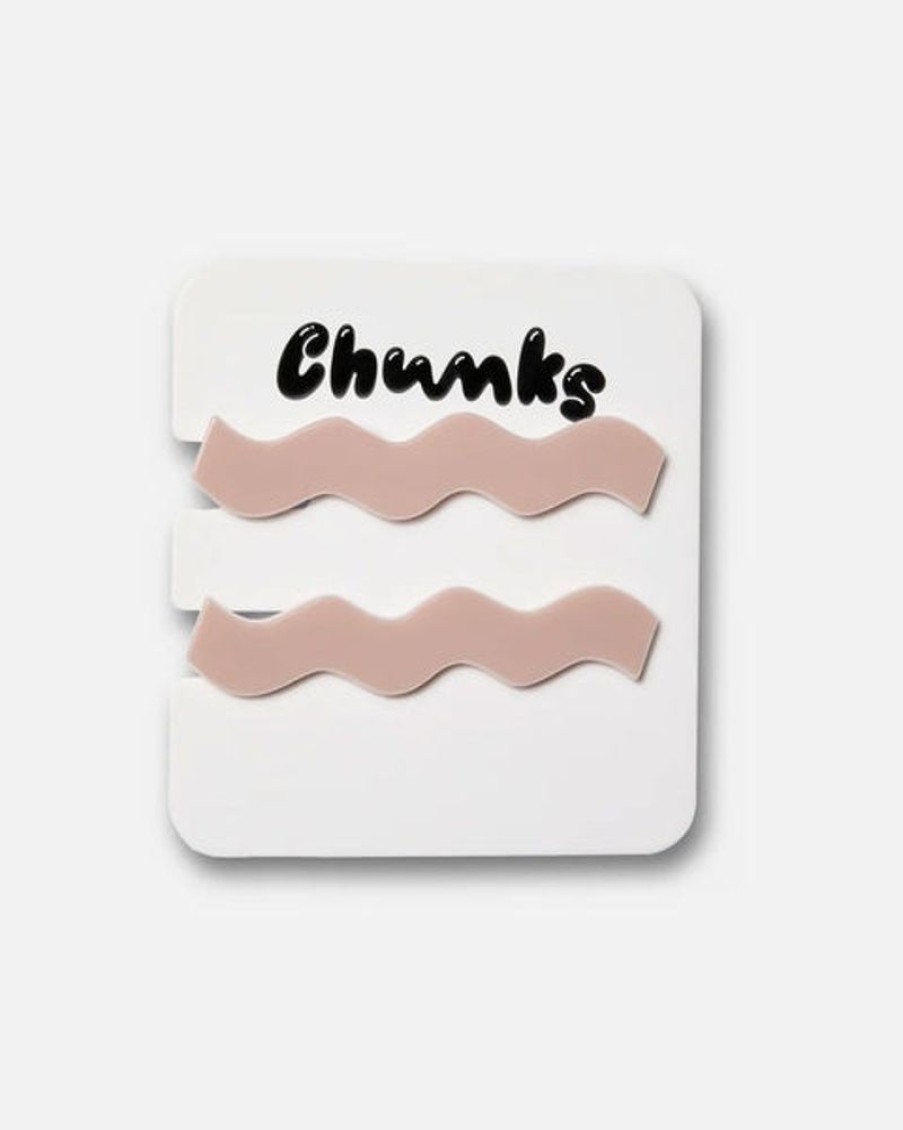 Accessories & Clothing Chunks | Chunks - Allie Clips In Double Taupe