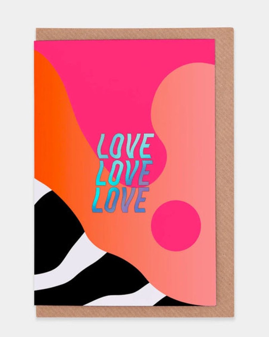 Cards Evermade | Evermade - Love Love Love Greetings Card