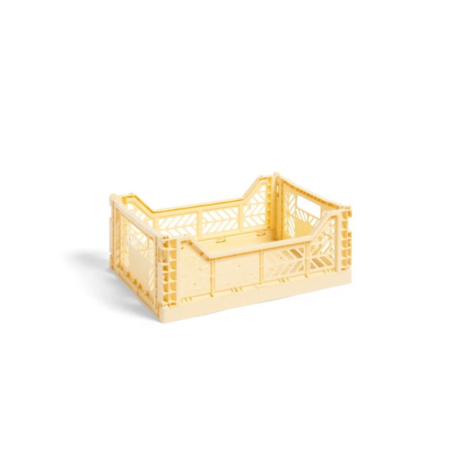 Kids & Babies NOAM | Ay-Kasa Foldable Crates - Midi - Lemon Cream