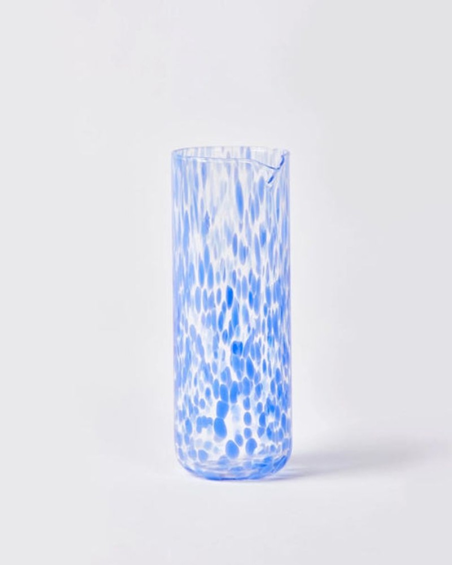 Tableware Bonnie and Neil | Bonnie And Neil - Dots Blue Glass Carafe