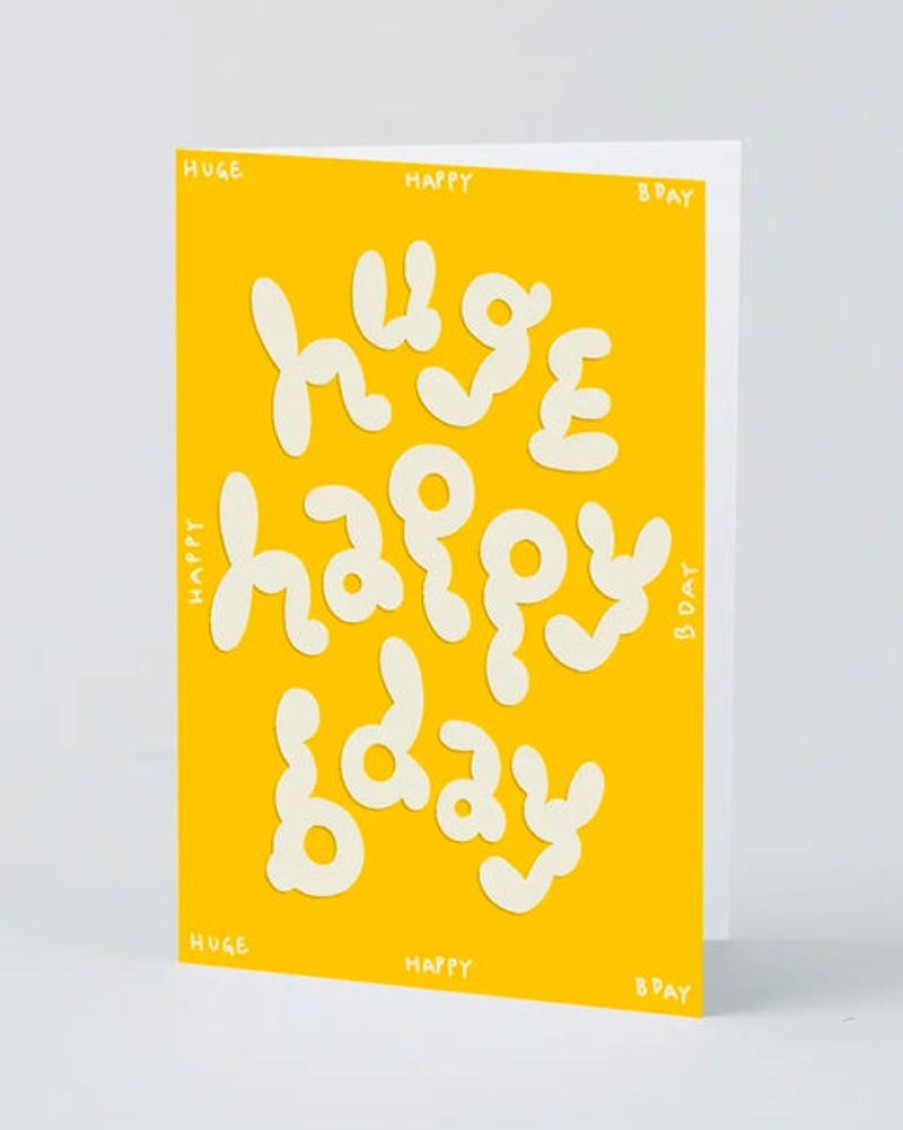 Cards Wrap | Wrap - Greetings Card - Huge Happy Bday