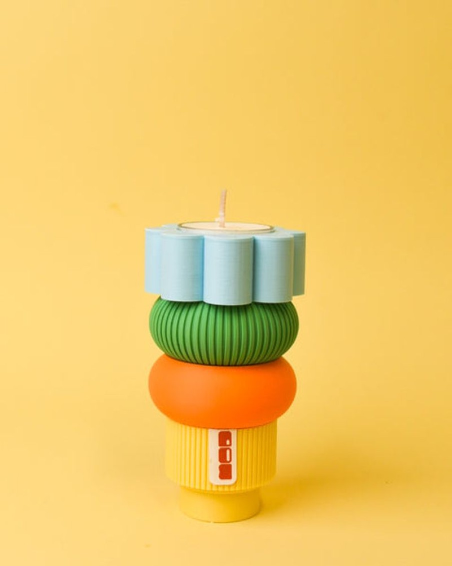 Home Decor Mod By Design | Mod By Design - Candle Holder - Butter, Ice, Mandarin And Apple