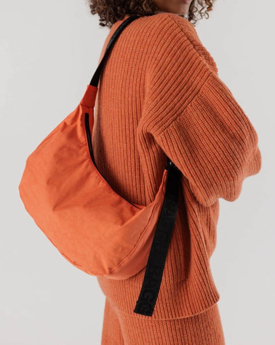 Accessories & Clothing Baggu | Baggu - Medium Nylon Crescent Bag - Nasturtium