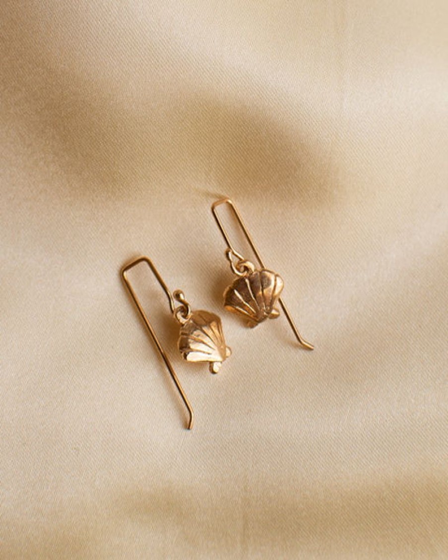 Jewellery Camille Paloma Walton | Camille Paloma Walton - By The Sea Shore Earrings - Gold