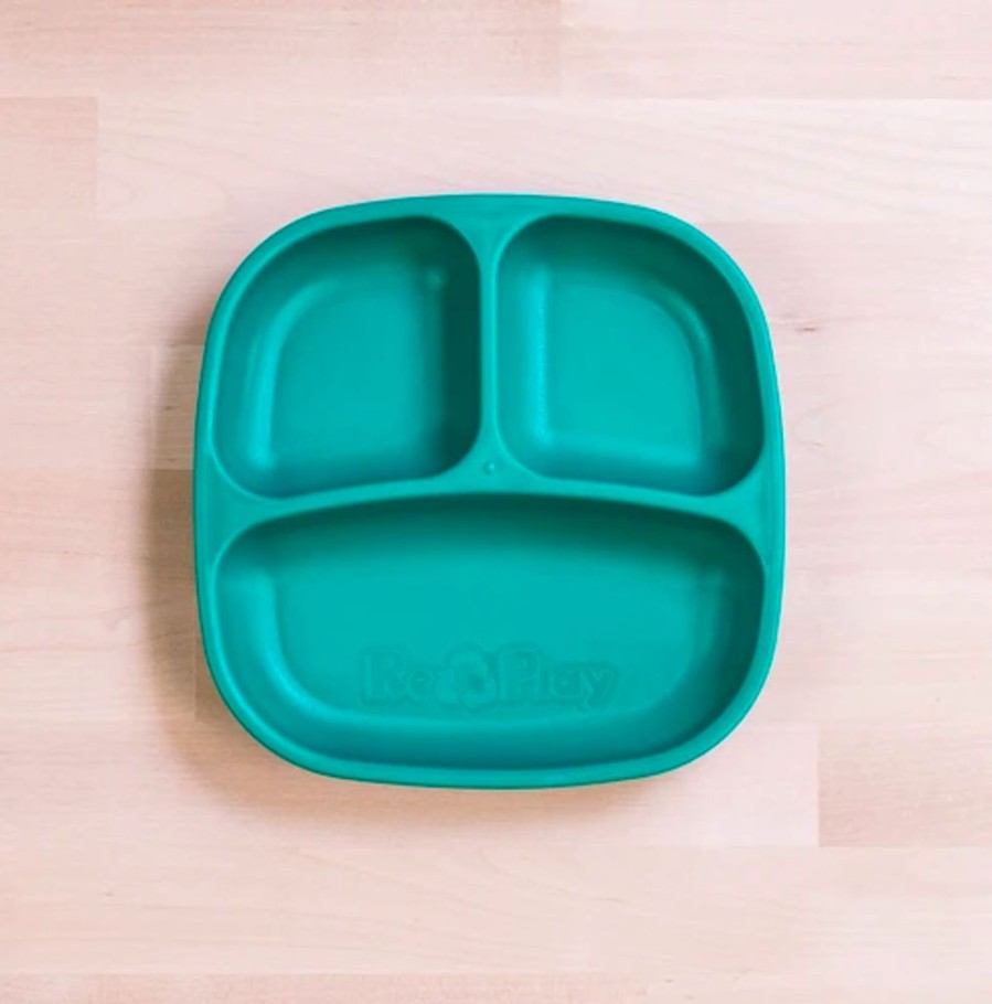 Kids & Babies Re-Play | Re-Play - Divided Plate - Teal