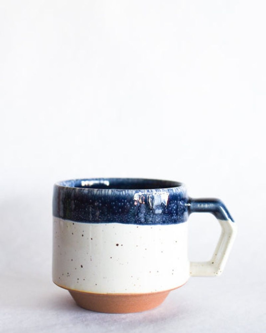 Home Decor chips japan | Chips Japan Stackable Mug - Navy And White Drop