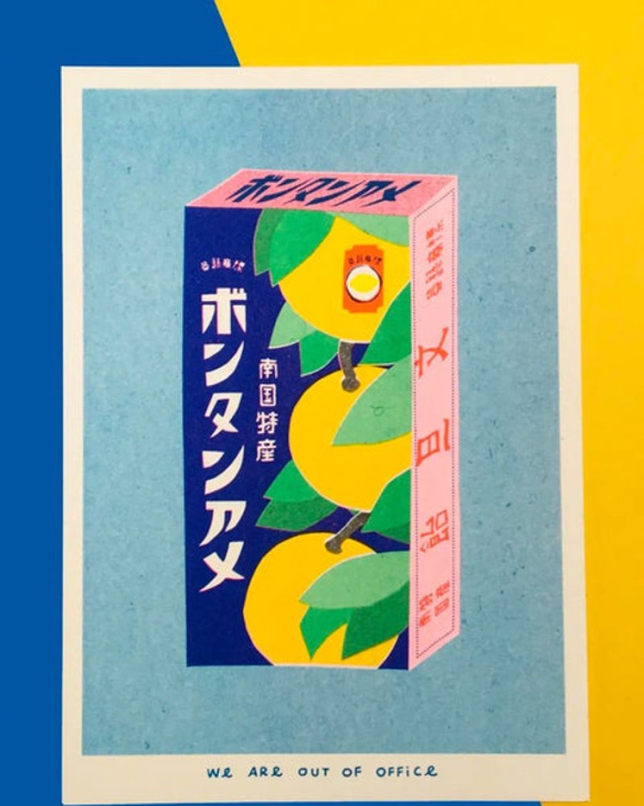 Home Decor we are out of office | We Are Out Of Office - Riso Print - Japanese Candy