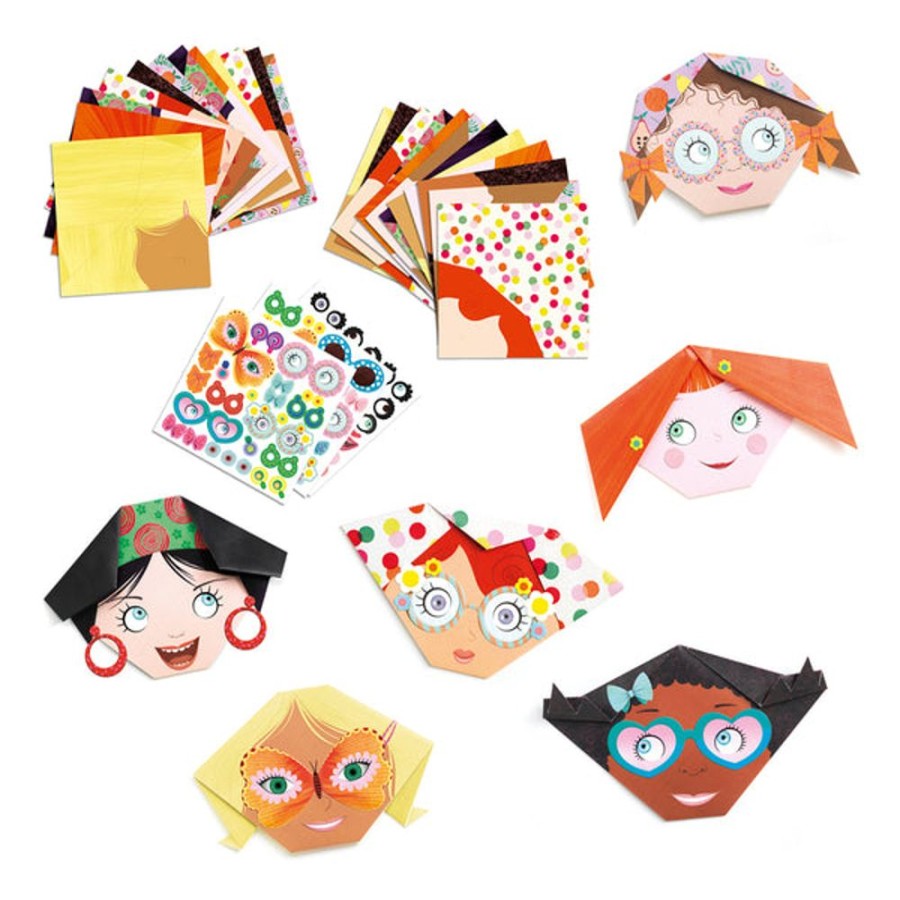 Kids & Babies Djeco | Djeco - Origami Pretty Faces