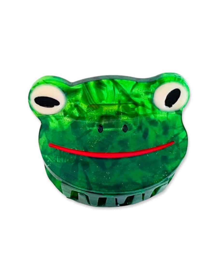 Accessories & Clothing Jenny Lemons | Jenny Lemons - Mini Green Froggy Hair Claw