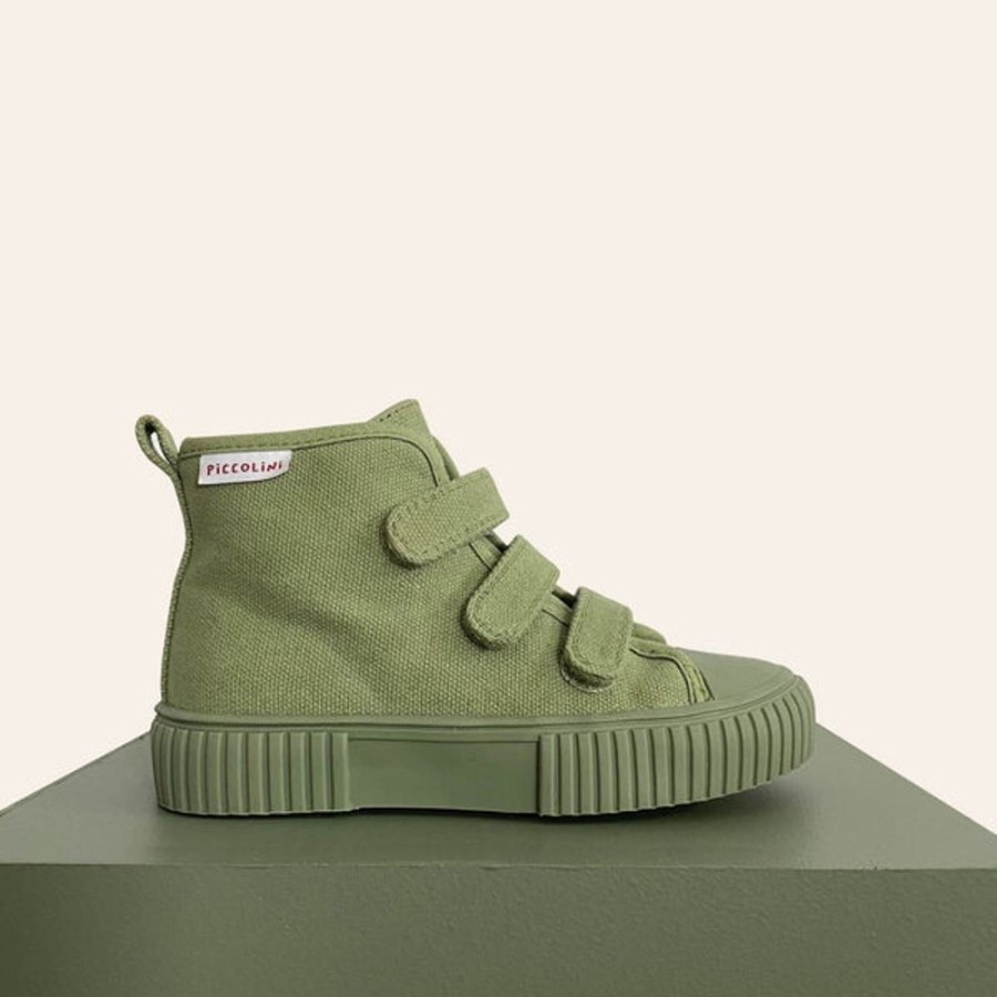 Kids & Babies Piccolini Kids shoes | Piccolini - Original High Top Sneaker - Khaki