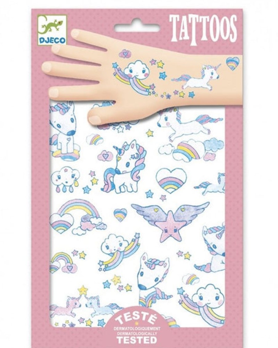 Kids & Babies Djeco | Djeco - Unicorns Temporary Tattoos