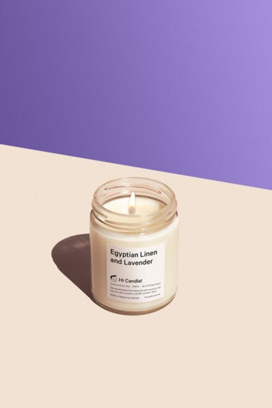 Scent & Care Hi Candle! | Hi Candle! - Egyptian Linen And Lavender