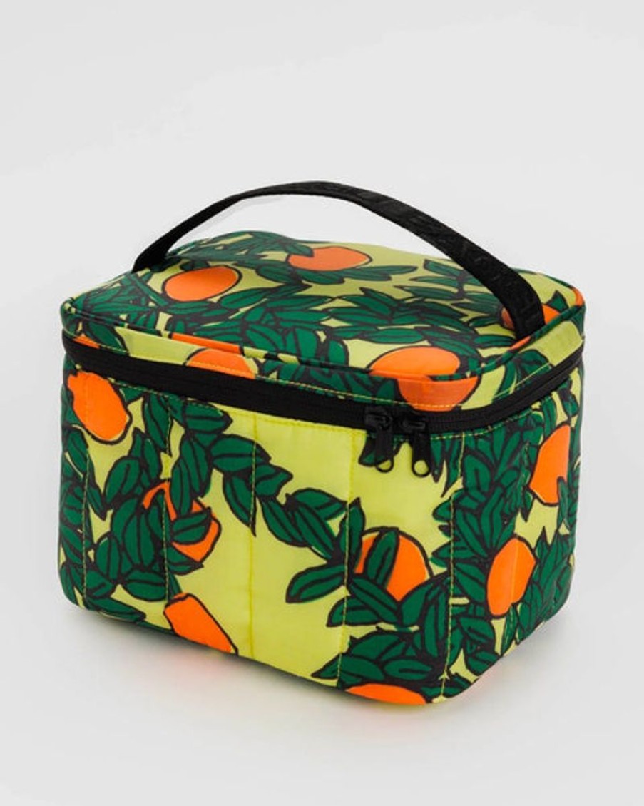 Tableware Baggu | Baggu - Puffy Lunch Bag - Orange Tree Yellow