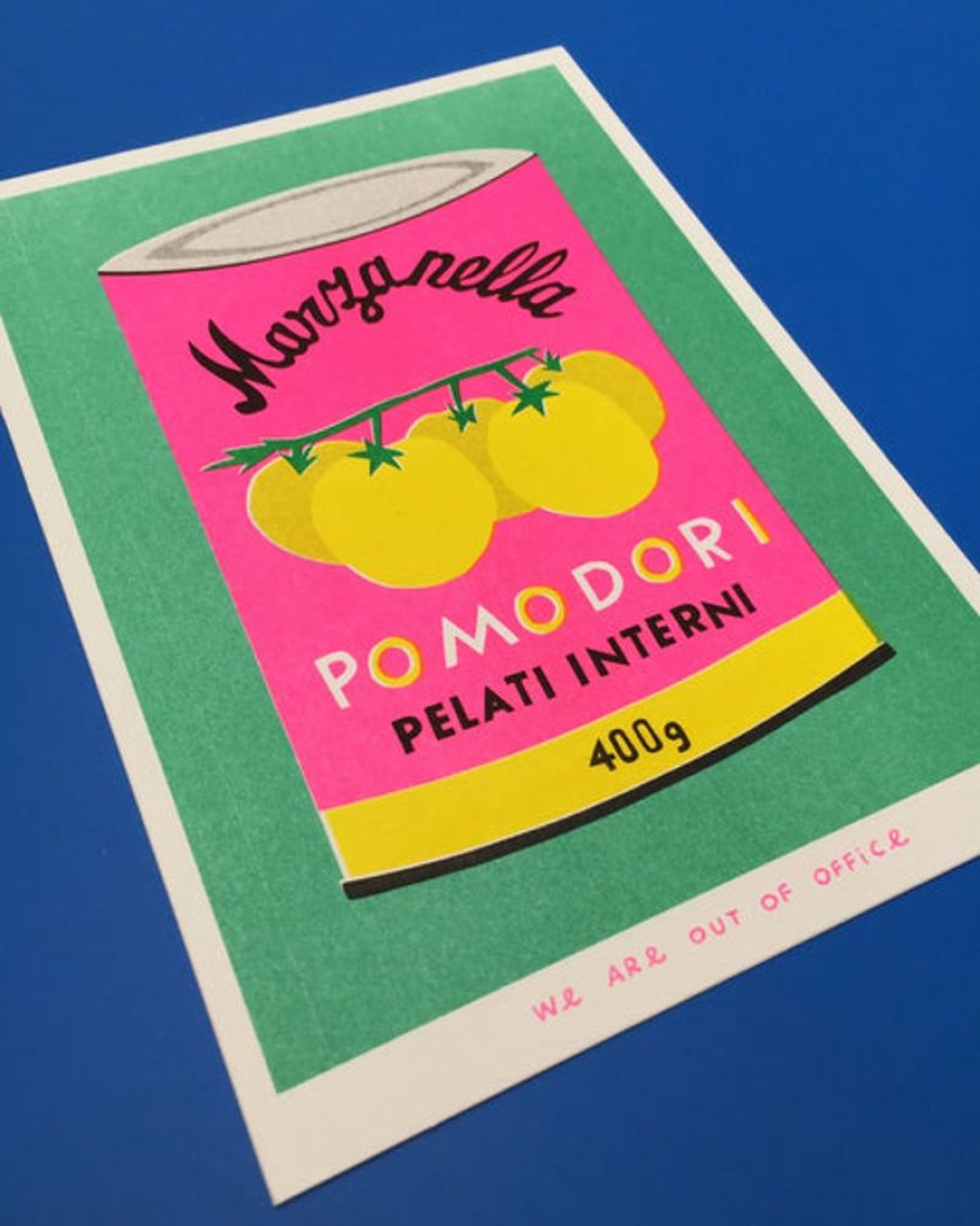 Home Decor we are out of office | We Are Out Of Office - Riso Print - A Can Of Pomodori