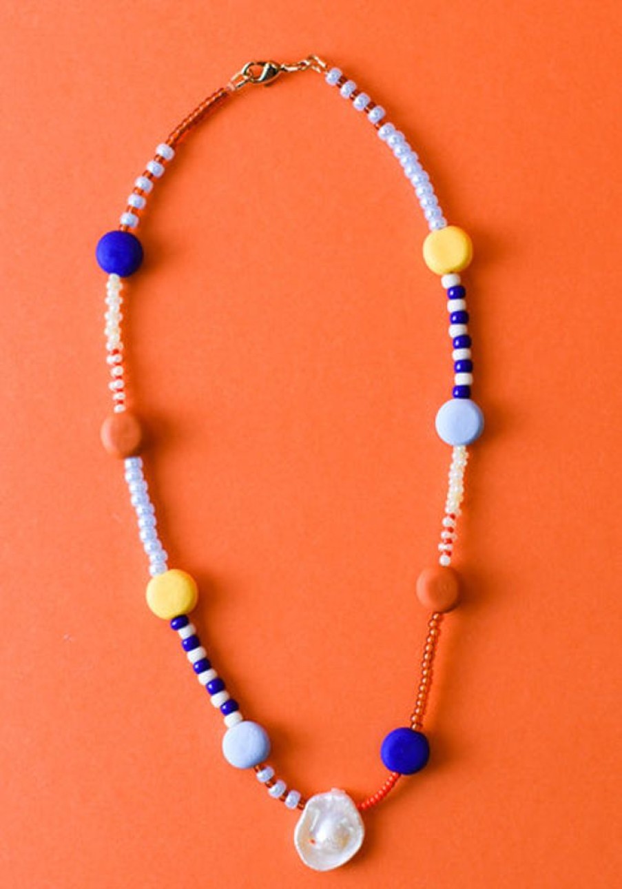 Jewellery Emily Green | Emily Green - Splits - Glass And Clay - Primary Necklace