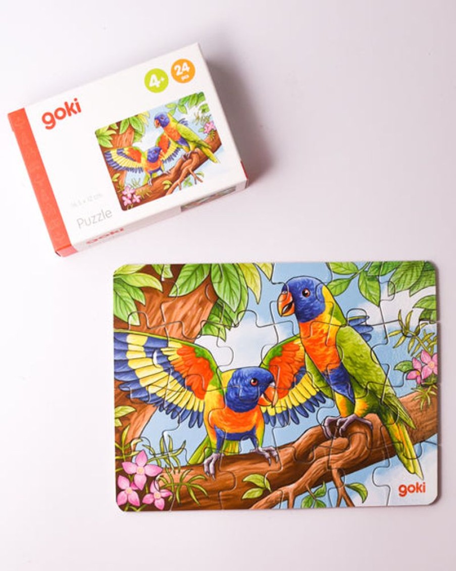 Kids & Babies GOKI | Goki - Mini Puzzle Australian Animals - Rosella