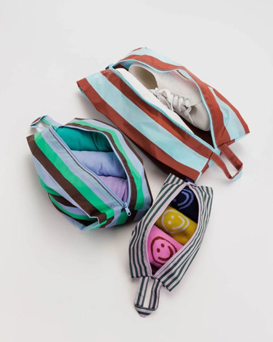 Home Decor Baggu | Baggu - 3D Zip Set - Vacation Stripe Mix