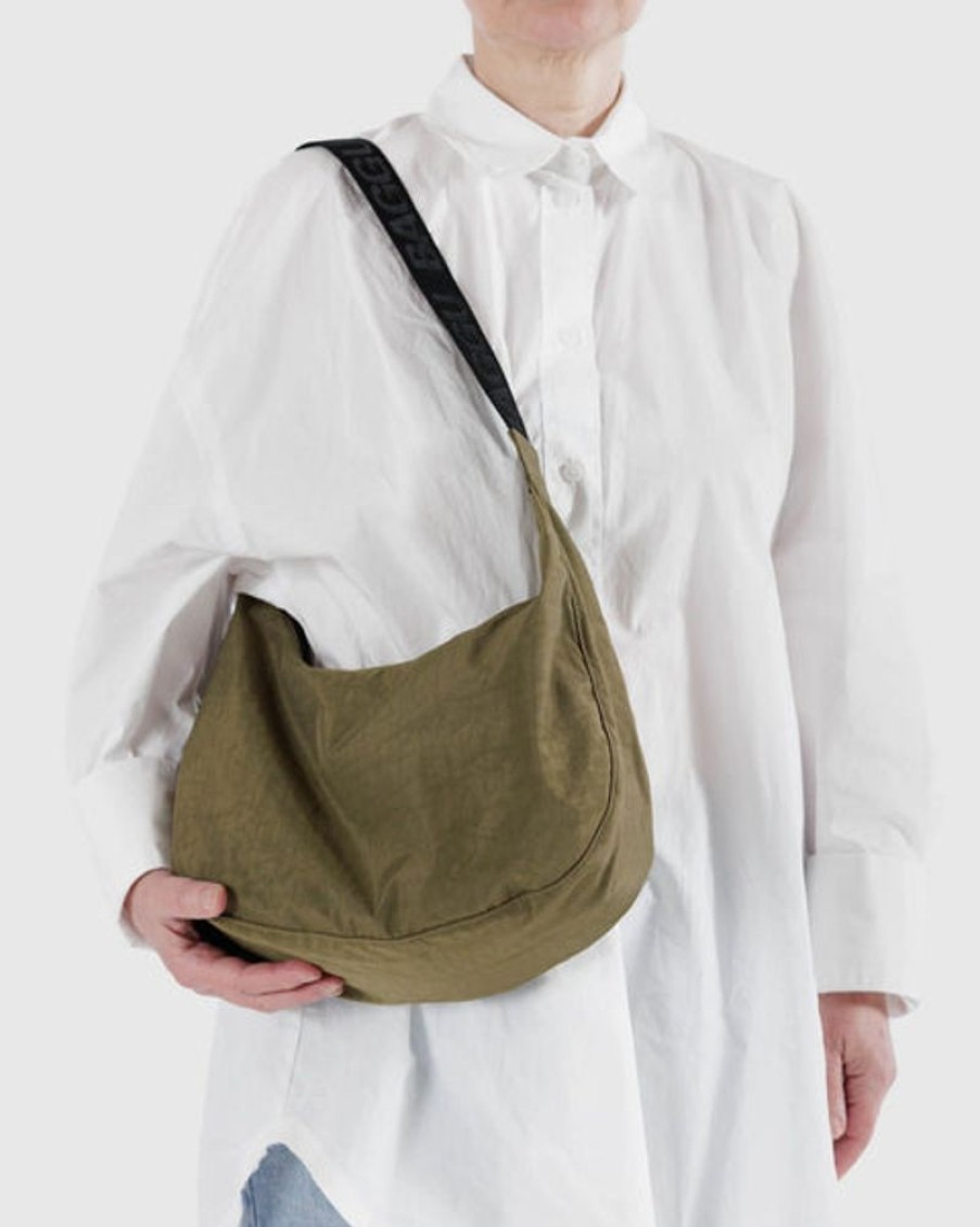 Accessories & Clothing Baggu | Baggu - Medium Nylon Crescent Bag - Seaweed