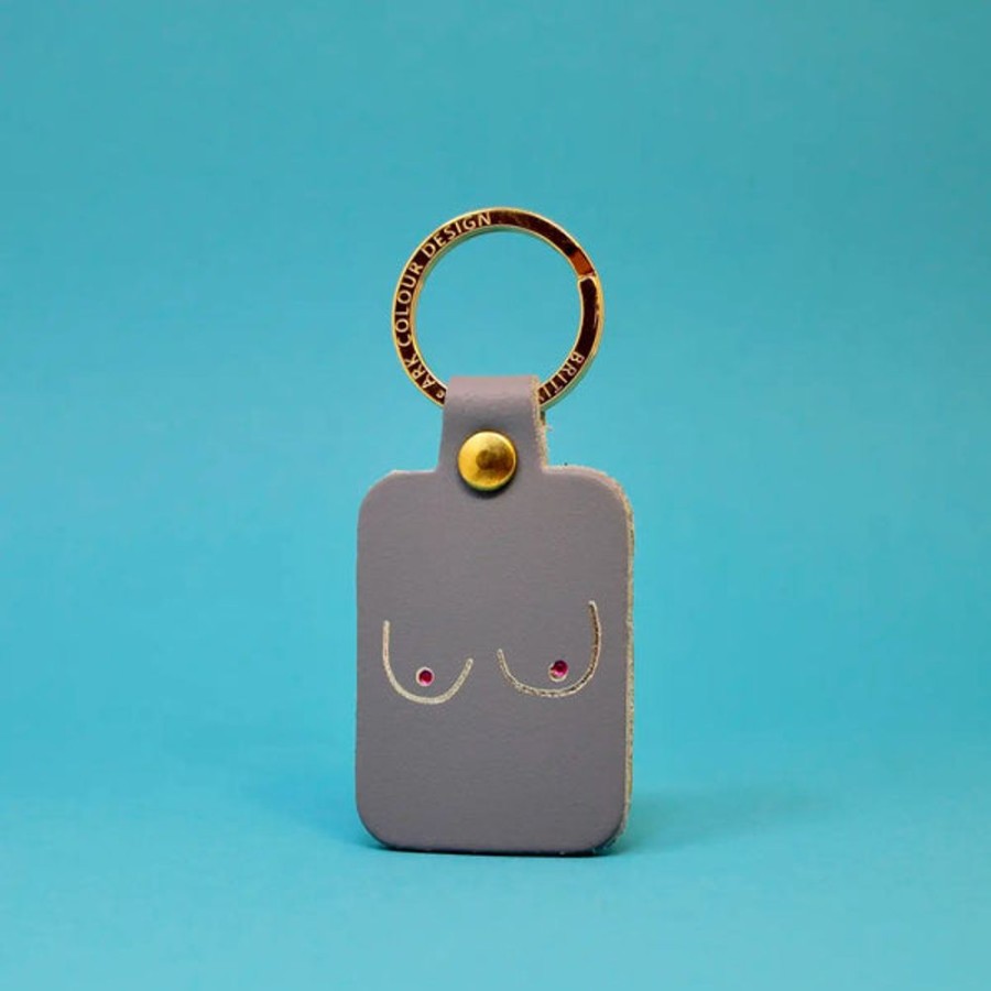 Accessories & Clothing Ark | Ark - Boob Key Fob - Lilac Grey