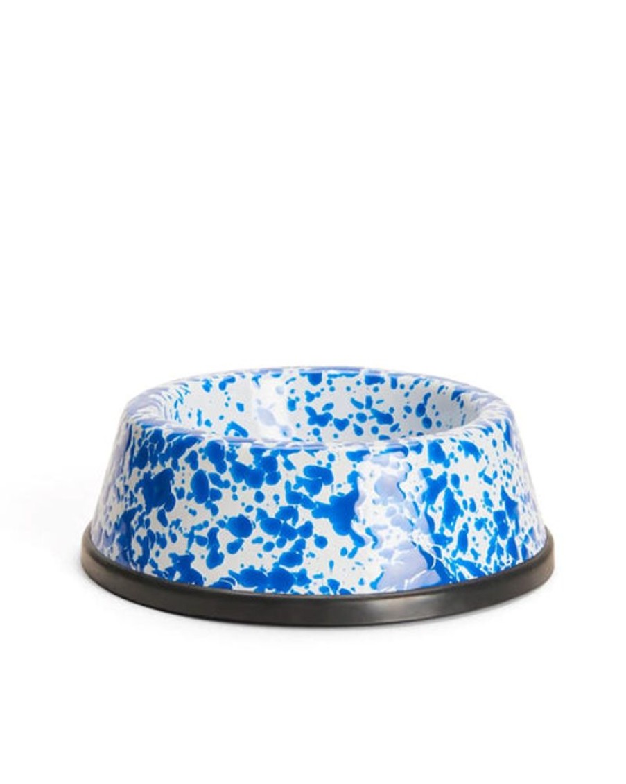 Tableware Crow Canyon | Crow Canyon - Pet Bowl Splatter Small Blue