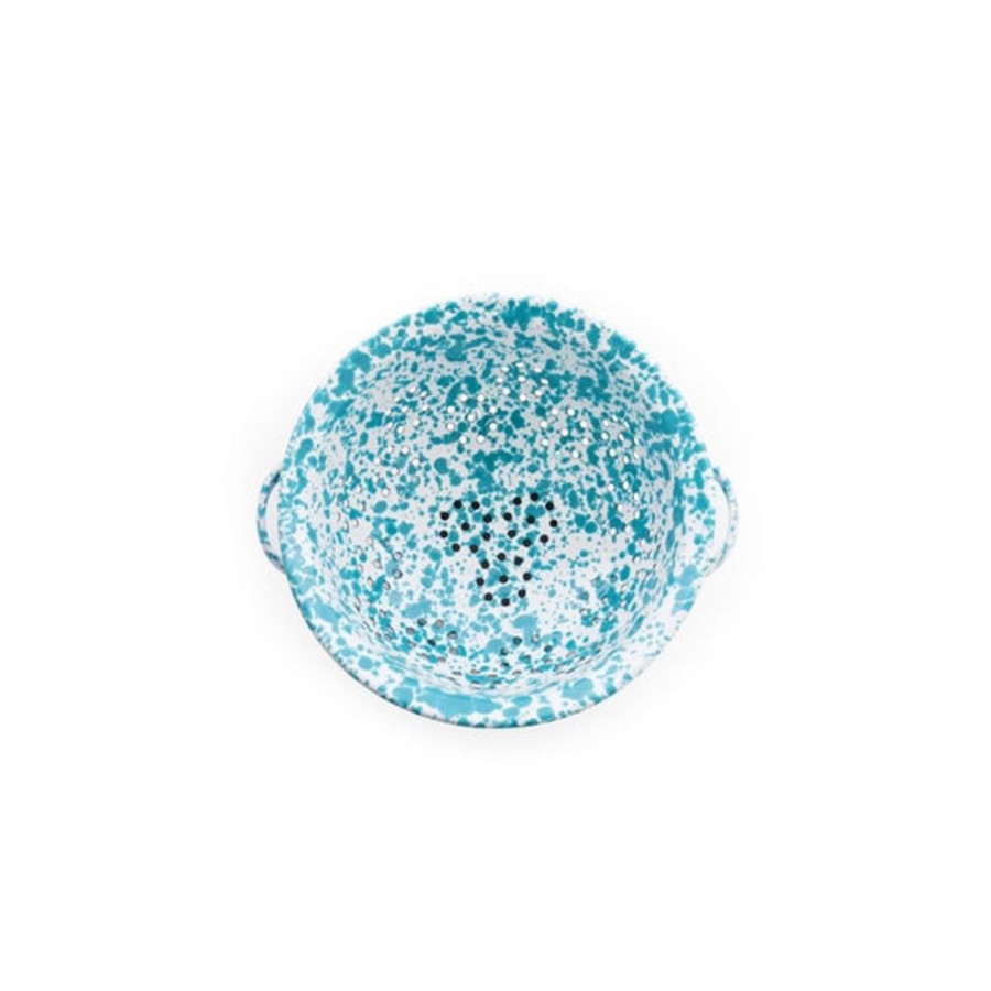 Tableware Crow Canyon | Crow Canyon - Splatter Small Berry Colander - Turquoise