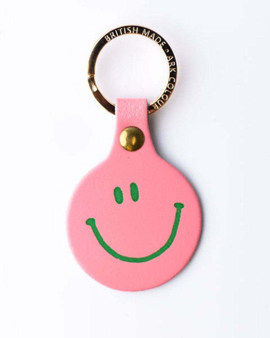 Accessories & Clothing Ark | Ark - Feeling Lush Smiley Face Fob- Pale Pink