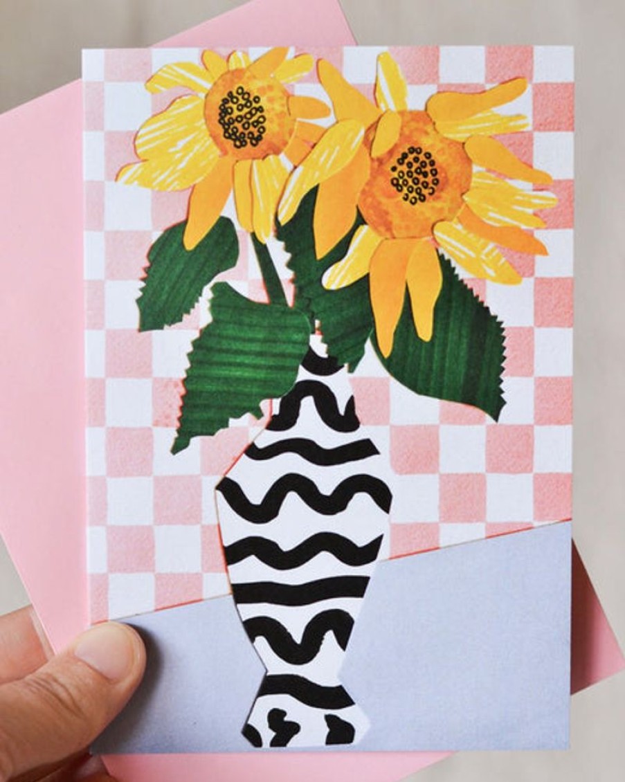 Cards Emily Green | Emily Green - Sunflower Collage Card