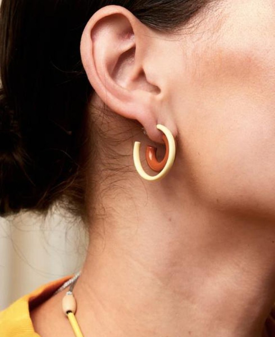 Jewellery Bianca Mavrick | Bianca Mavrick - Chromatic Hoop Earrings - Butter