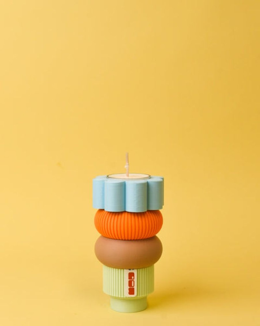 Home Decor Mod By Design | Mod By Design - Candle Holder -Ice, Peanut, Mandarin And Matcha