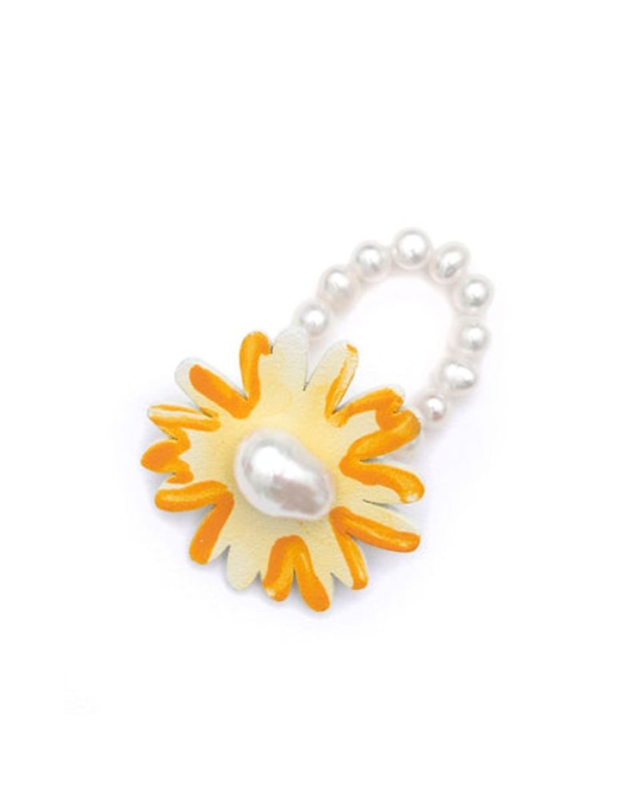 Jewellery Bianca Mavrick | Bianca Mavrick - Painted Daisy Ring - Yellow