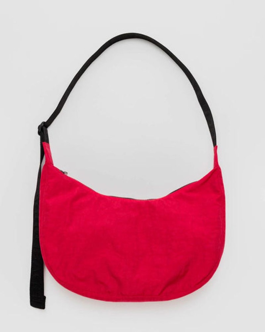 Accessories & Clothing Baggu | Baggu - Medium Nylon Crescent Bag - Candy Apple