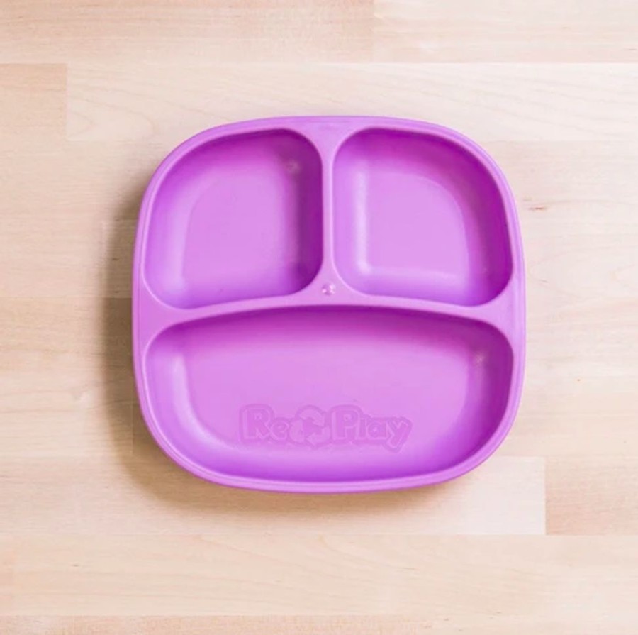 Kids & Babies Re-Play | Re-Play - Divided Plate - Purple