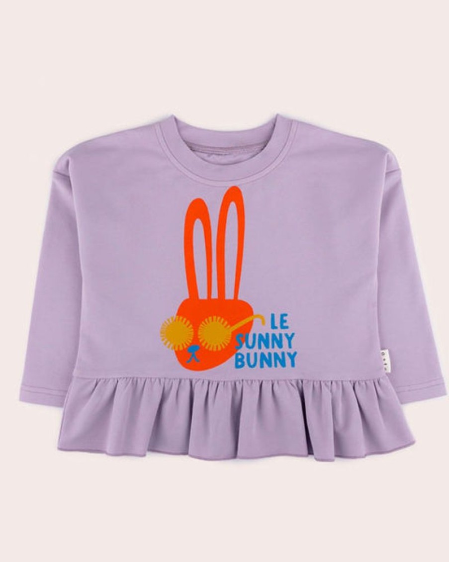 Kids & Babies Olive and The Captain | Olive And The Captain - Sunny Bunny Boxy Long Sleeve Tee