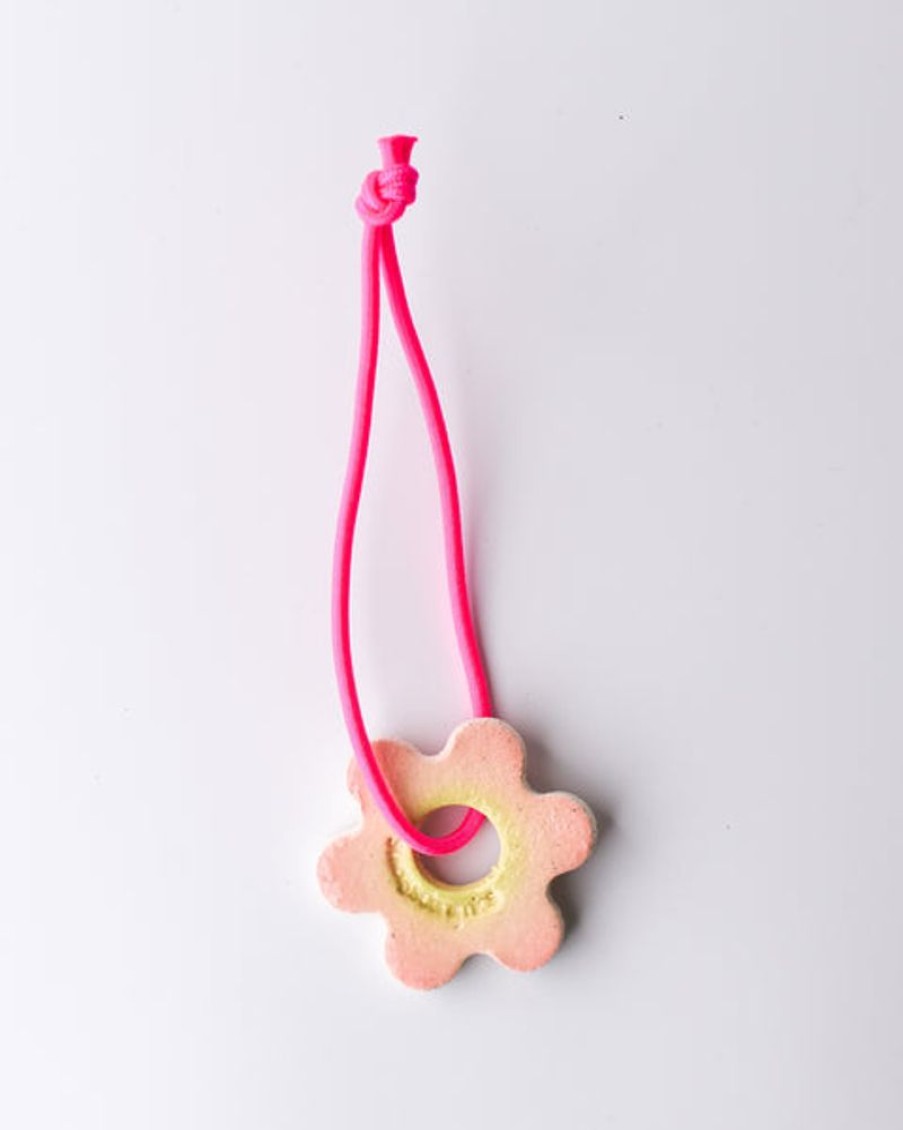 Home Decor Stacey's Ceramics | Stacey'S Ceramics - Dandy Hanger Car Freshener - Pink/Green