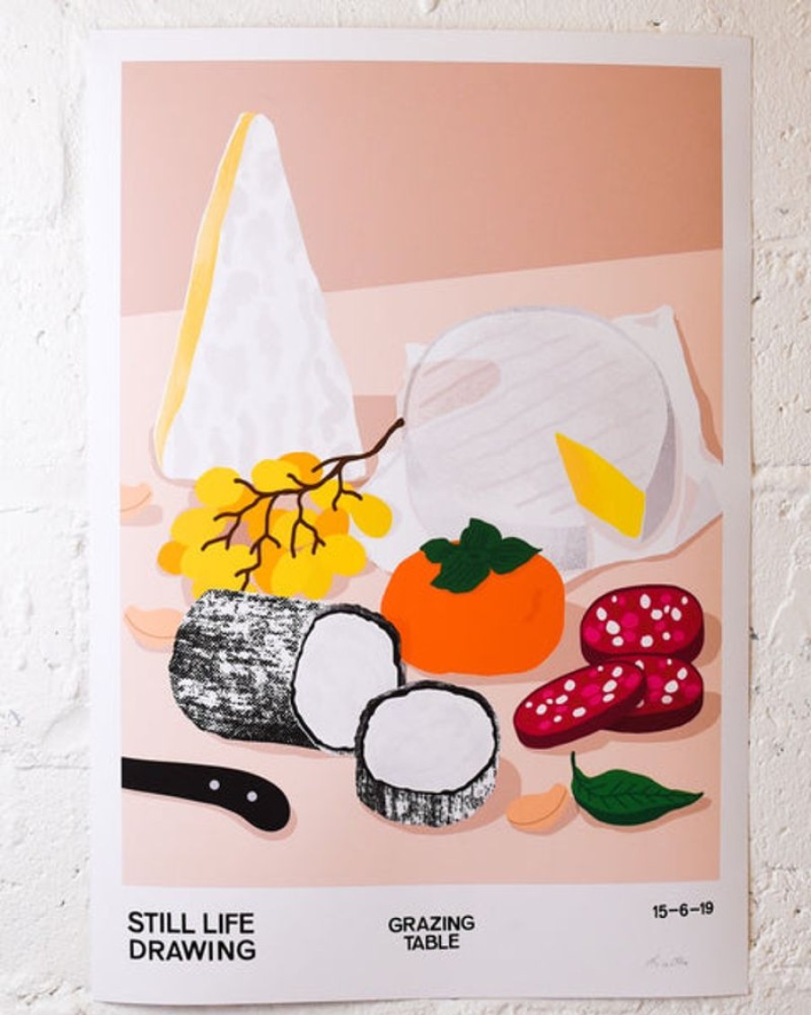 Home Decor Alice Oehr | Alice Oehr - Grazing Table Still Life Poster - A2