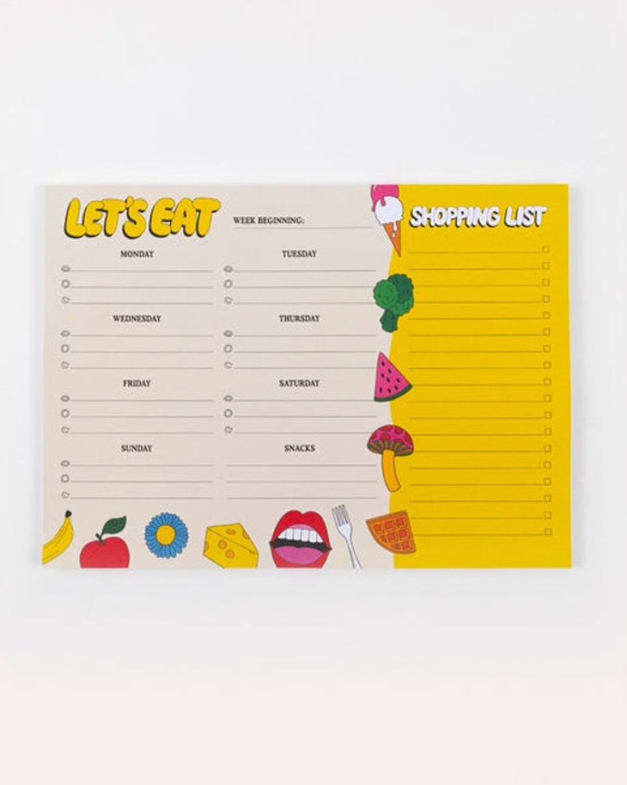 Stickers And Stationery Kiosk | Kiosk - Let'S Eat - Food Planner Notepad