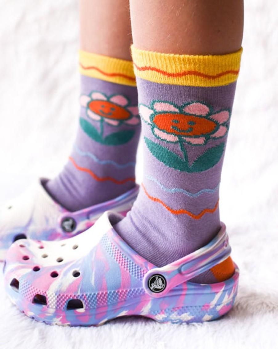 Accessories & Clothing Emily Green | Emily Green - Smiley Blooms Kids Socks