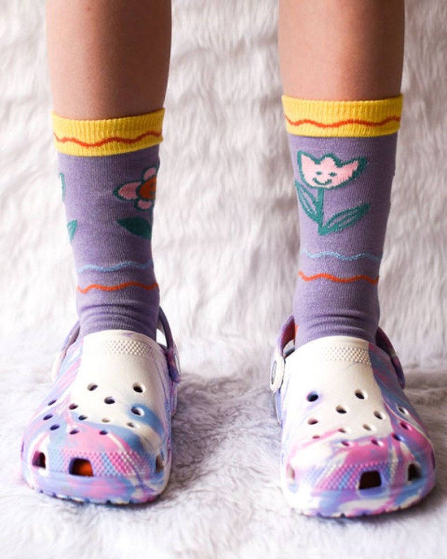 Accessories & Clothing Emily Green | Emily Green - Smiley Blooms Kids Socks