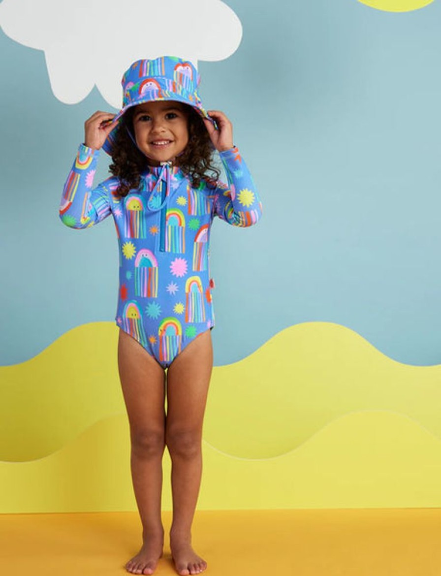 Kids & Babies Halcyon nights | Halcyon Nights -Long Sleeve Zip Bather - Here We Glow