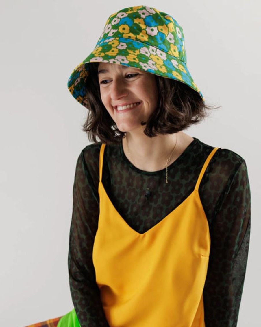 Accessories & Clothing Baggu | Baggu - Bucket Hat - Flowerbed