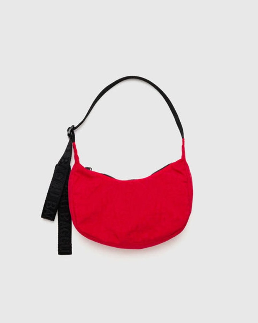 Accessories & Clothing Baggu | Baggu - Small Nylon Crescent Bag - Candy Apple