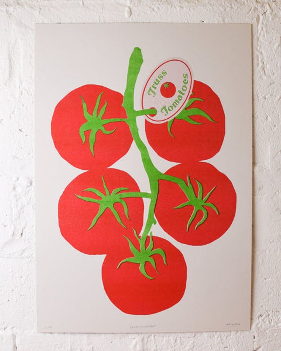 Home Decor Alice Oehr | Alice Oehr - Truss Tomatoes Riso Print - A2