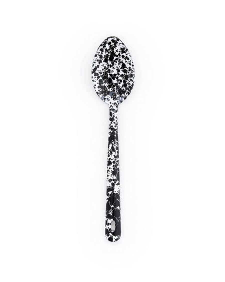 Tableware Crow Canyon | Crow Canyon - Splatter Large Serving Spoon - Black